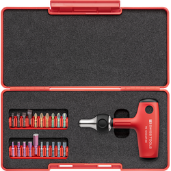 PB Swiss Tools Bit holder set with cross handle in ToolBox PB 1255.MR Set CBB