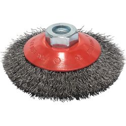 Bosch Professional Spazzola a cono in filo d'acciaio ondulato, 100 mm