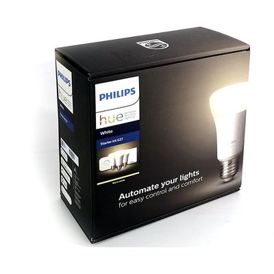 Philips Hue White Starter Set Lampada LED 3xE27 Bluetooth + Bridge + Dimmer  Switch - acquista su