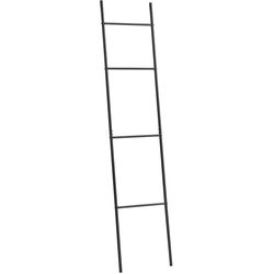 Zeller Present Ladder towel rail metal black 38x2x176cm
