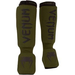 Venum Protezioni per shin Kontact Verde oliva/Nero, XS