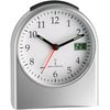 TFA Wireless alarm clock analogue silver 96x55x116mm 98.1040.54