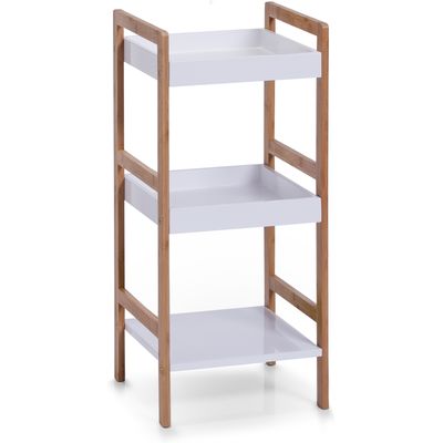 Zeller Present Standing shelf with 3 shelves white BambooMDF 36x33x80cm -  buy at