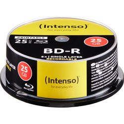 Intenso Blue-ray 25 GB, 6x, Stampa. 5101114 Scatola per Torte 25 Dischi
