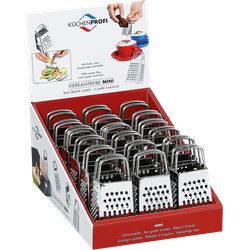 Square grater Mini Inox Coarse-fine crown grater and slicer