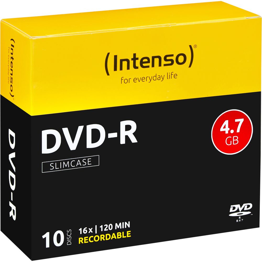 Intenso DVD-R Slim 4.7GB 4101652 16X 10 Pz Bild 1
