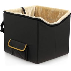 SwissPet Randy S car seat, 37 x 40 x 35 cm, black/beige