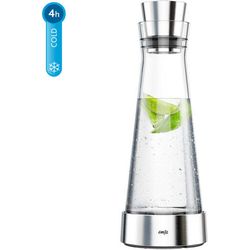 Emsa Cool carafe Flow Slim glass - Inox 1.0l 514233