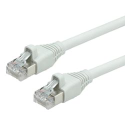 Dätwyler DÄTWYLER patch cable Cat.6 (Class E) S/FTP, CU 7702 flex LSOH, AMP, gray, 7.5 m