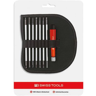 PB Swiss Tools Precision Bits-Sortiment, PH, TX, Sechskant, 10