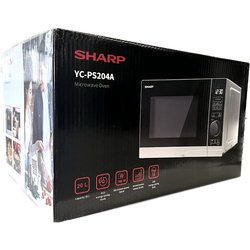 Sharp YC-PS204AE-S 20 Liter 700 W Kombi-Mikrowelle silber