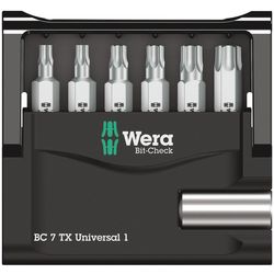 Wera Bit set Bit-Check 7 TX Universal 1, 7-piece