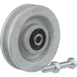 Etter Sliding gate roller 52Z80, hot-dip galvanized