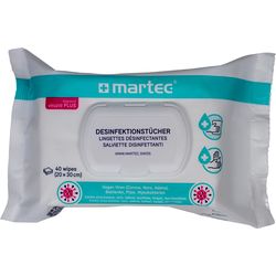 Martec Salviettine disinfettanti 33087 con Aloe Vera 40 pz.