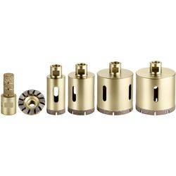 Metabo Set di corone diamantate per piastrelle a secco, 6 pezzi, M 14