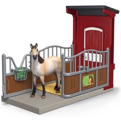 Schleich Ponybox with mustang mare