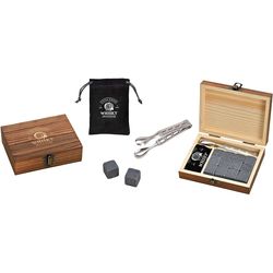 G. Wurm Pietre per whisky in scatola di legno 15 pezzi, Grigio