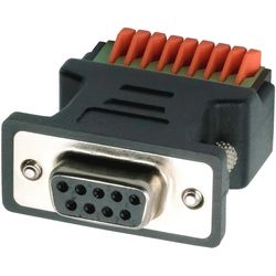 Exsys Adattatore da connettore 9 pin a morsetto 9 pin con pulsante