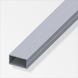 Alfer Rectangular tube aluminum 2.5m blank a=15.5 mm, b=27.5 mm, c=1.5 mm