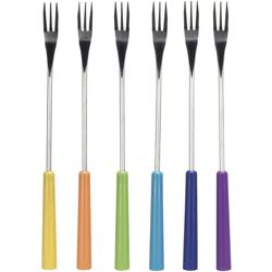 Nouvel cheese fondue forks with plastic handle 6 pieces