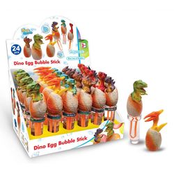 Totally Bubble Blowing Dino Egg Bubble Stick assorted