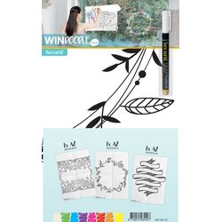 Securit Window template WINDOODLE WD-3A2-SG A2 Signs 3 pieces
