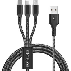 SunSlice Cavo Trident USB - Lightning/Micro-USB A/USB C 1 m