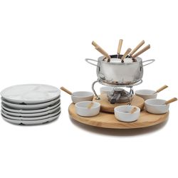 Ohmex Fondue Set OHM-FND-2229 29 pieces, Brown/Silver