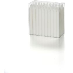 Balthasar Candela di compleanno 7,5 cm x 0,8 cm, bianca, 50 pezzi