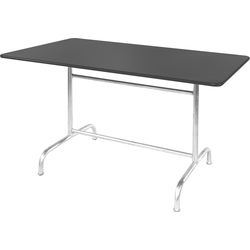 Schaffner Metal table Rigi 140x80 - Hot Dip Galvanized - Graphite
