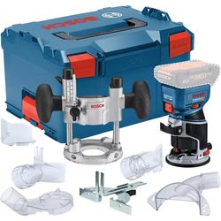 Bosch Professional Battery Edge Router GKF 18 V-8 Submersible Unit TE 600 in L-BOXX