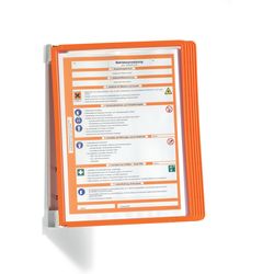 Durable VARIO Wall5 555109 orange display board system with 5 display panels