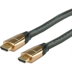 Roline 4K PREMIUM HDMI Ultra HD Kabel mit Ethernet, ST/ST, schwarz, 9 m