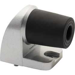 Wagner Floor door stop in aluminum look with front panel