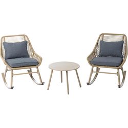 Cocon Set da lounge Minusio, Beige/Grigio, 2 posti