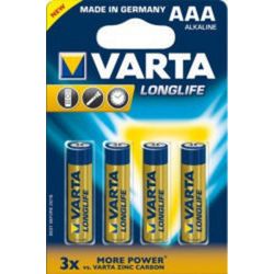 Varta Batteries Longlife 4xAAA LR03, Micro