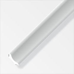 Alfer Corner strip PVC 1m white, self-adhesive a=20 mm