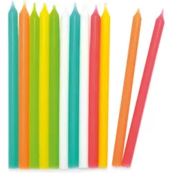 Scrap Cooking Set di 12 candele lunghe colorate da 12 cm Migros Do It