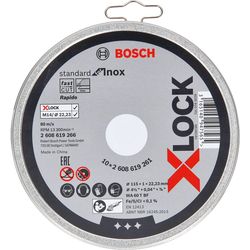 Bosch Professional Disco di separazione dritta X-LOCK Standard per Inox 115 x 1