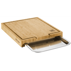Zwilling BBQ+ Planche à découper en bambou avec tiroir, 39x30cm