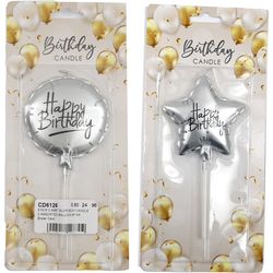Roost Candela Happy Birthday CD6126 Argento, assortita