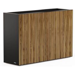 Herstera Vaso per piante Deco Divisorio per fioriere 120 x 40 x 80 cm, nero