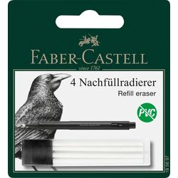Faber-Castell Precision Replacement Erasers 185697 4 Pieces