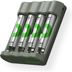 GP Batteries Caricatore USB GP B421, incl. 4 x ReCyko AAA 850 mAh