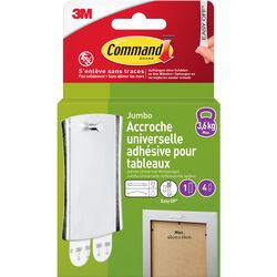 3M Gancio per immagini Command in metallo, 3,6 kg per sospensione a corda