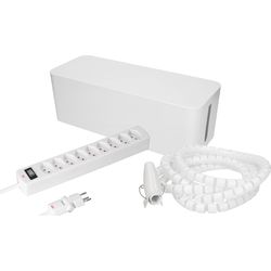 Max Hauri Kabelbox mit Steckerleiste 9x T13 Weiss