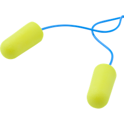 EAR Earplugs ES01005 200 pairs with cord neon yellow soft