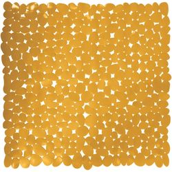 MSV Tappeto da bagno ciottoli Pvc 53x53 cm Zafferano