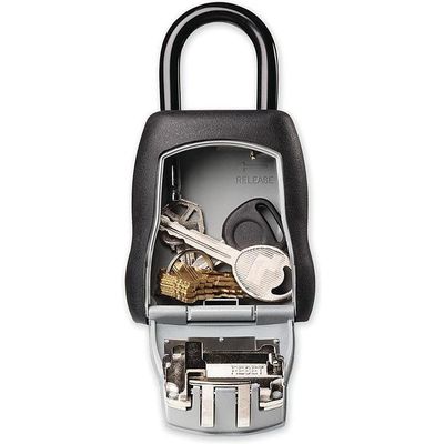 Masterlock Schlüsselsafe mit Bügel grau-schwarz, HxBxT 102x90x40 Bild 3