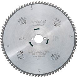 Metabo Lama per sega circolare HW / CT 160x20, 54 FZ / TZ 8 ° (628073000)